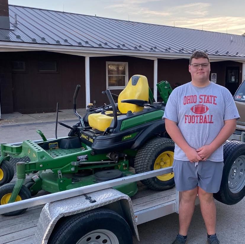 Isaac Winner, owner of Winner Landscaping